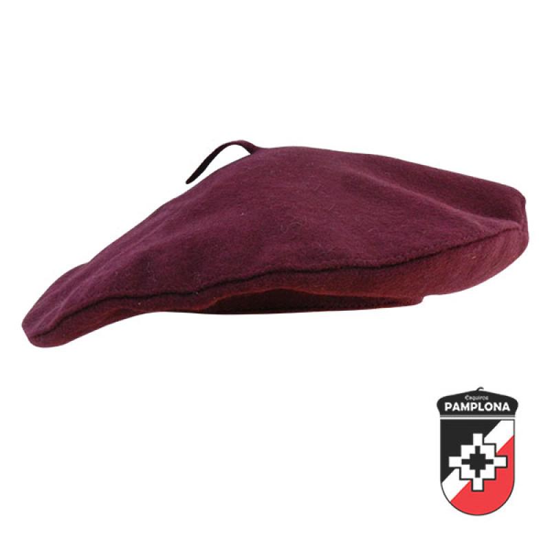 Boina Pamplona De Paño Lisa Clásica Vuelo Mujer - Imagen 3