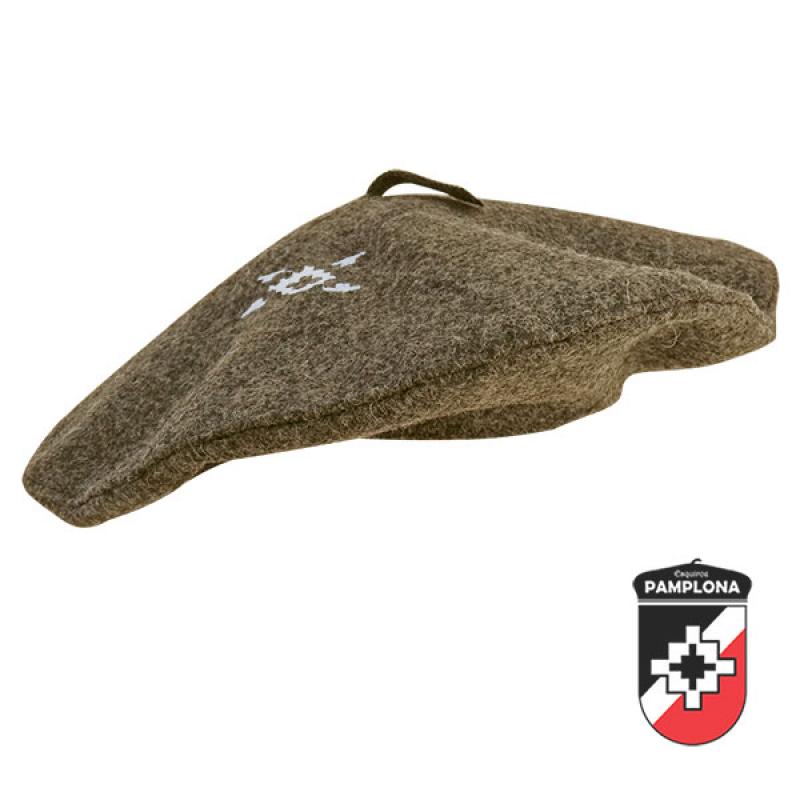 Boina Pamplona De Paño Bordada Clásica Vuelo Mujer - Imagen 4