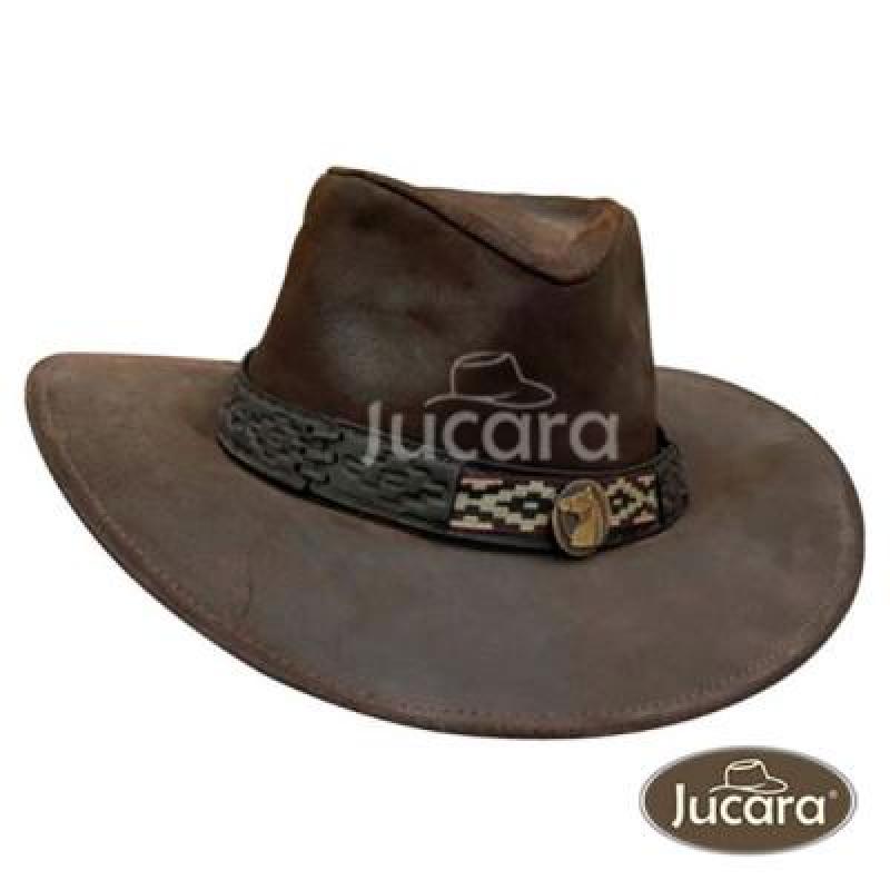 Sombrero Jucara Australiano En Cuero - Imagen 3