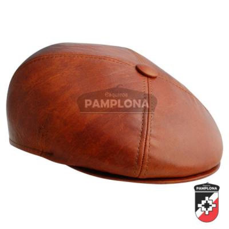 Boina Pamplona Tipo Inglesa De Cuero - Imagen 7