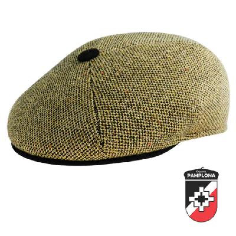 Boina Pamplona Tipo Inglesa Fina De Lana Escocesa - Imagen 3
