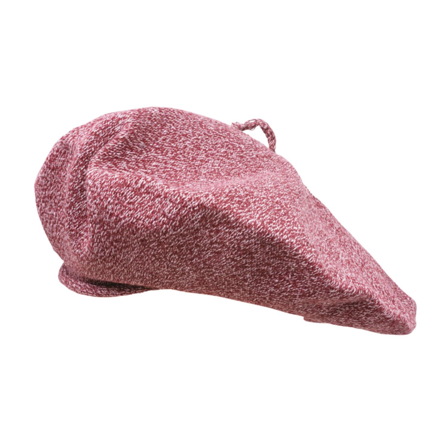 Boinas Vasca Pamplona En Hilo Jaspeado Verde y Blanco Reforzada - Imagen 2