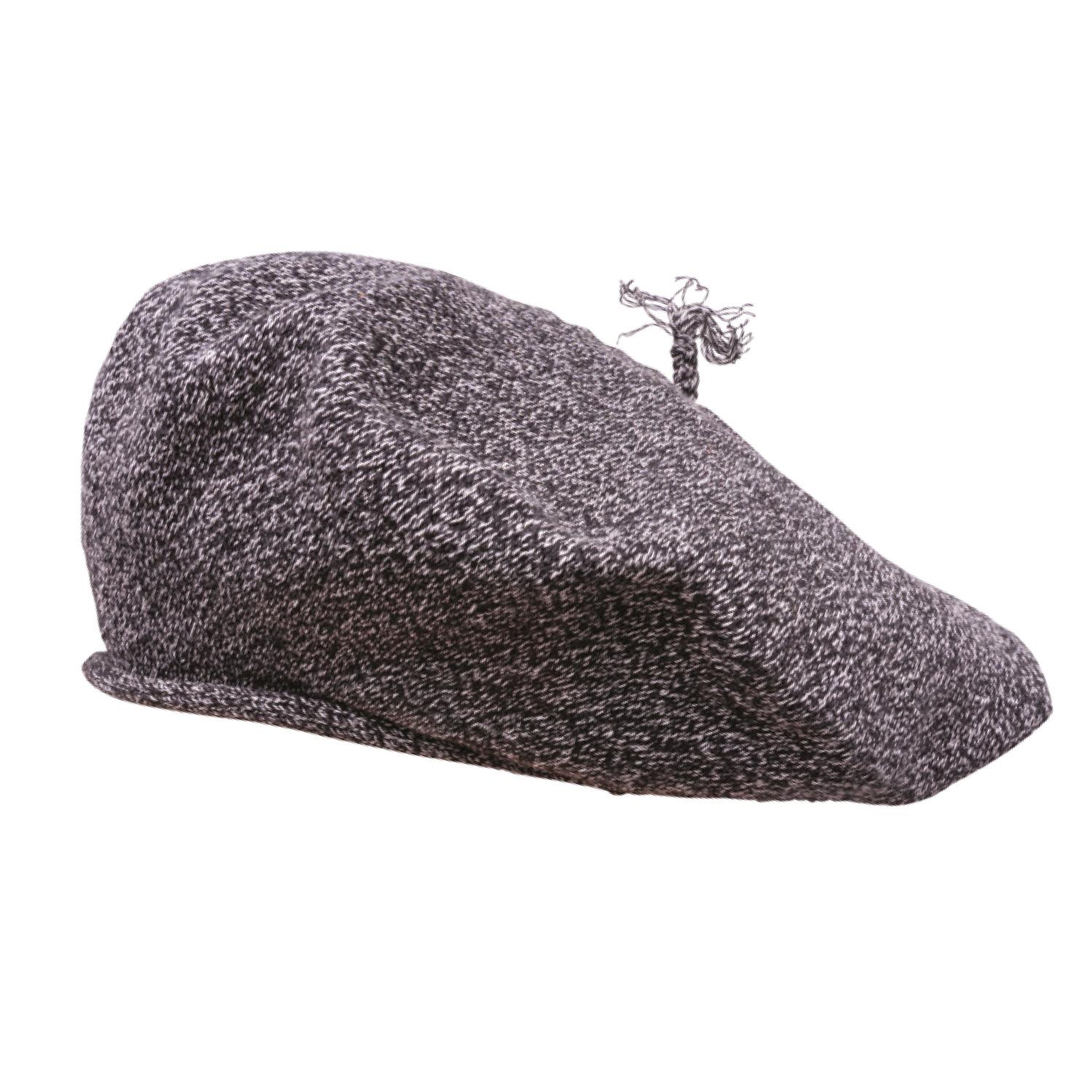 Boinas Vasca Pamplona En Hilo Jaspeado Verde y Blanco Reforzada - Imagen 4