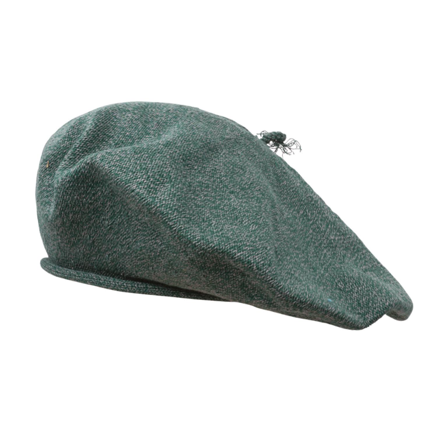 Boinas Vasca Pamplona En Hilo Jaspeado Verde y Blanco Reforzada - Imagen 6