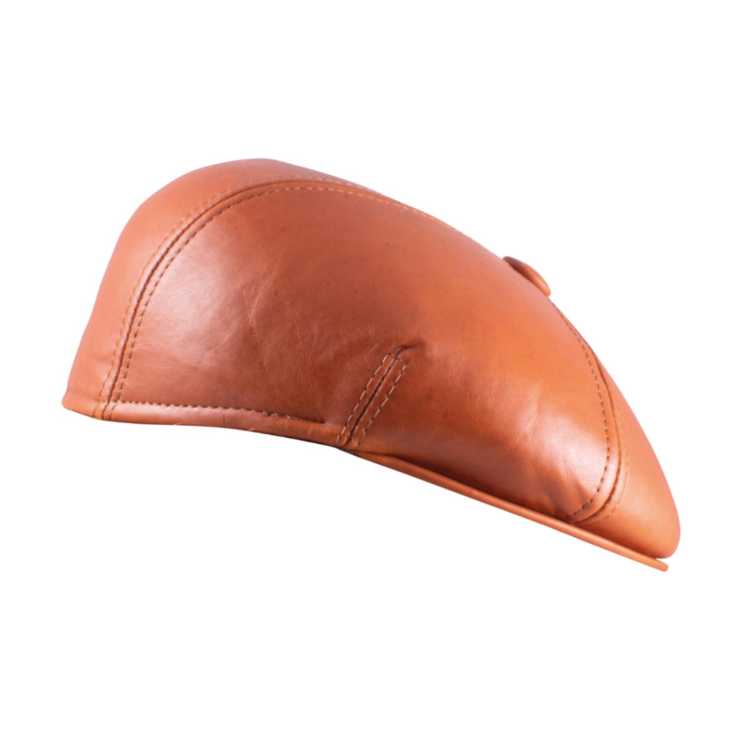 Boina Pamplona Tipo Inglesa De Cuero - Imagen 2